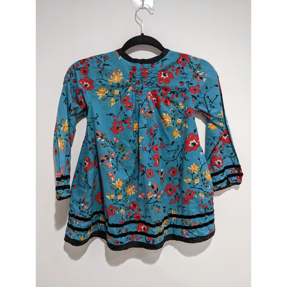 Eliana et Lena Paris Miniko Blue Floral Top Size 8Y-9Y - Picture 2 of 10